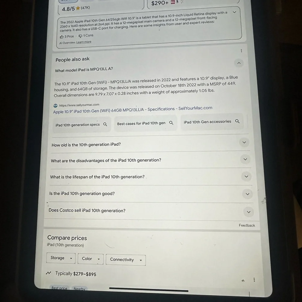 Apple Black Tablet with Colorful Interface and Slim Design